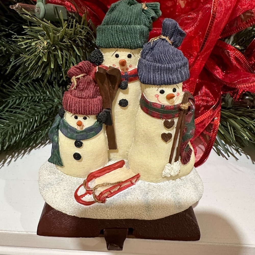 Festive Snowman Stocking Hanger